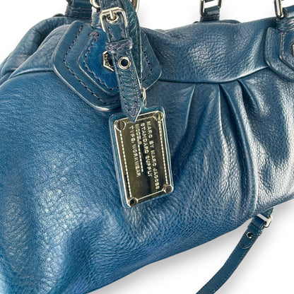 MARC BY MARC JACOBS BLUE CLASSIC Q  BAG (LARGE)