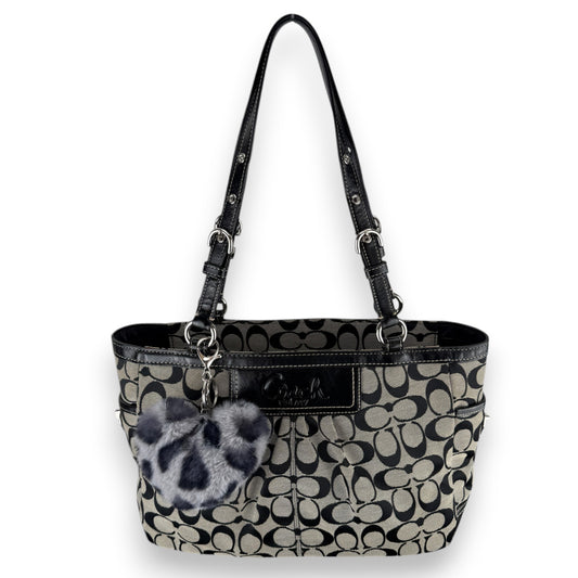 COACH SIGNATURE PLEATED GALLERY TOTE BAG