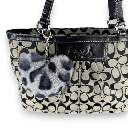 COACH SIGNATURE PLEATED GALLERY TOTE BAG