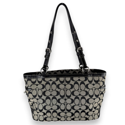 COACH SIGNATURE PLEATED GALLERY TOTE BAG