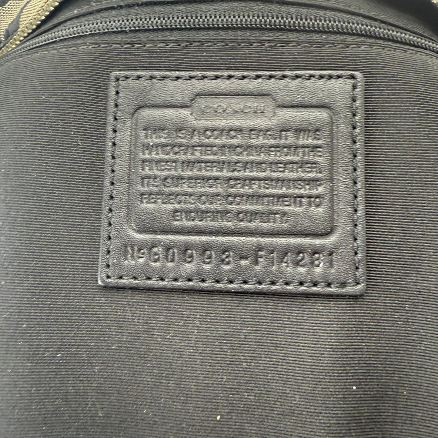 COACH SIGNATURE PLEATED GALLERY TOTE BAG