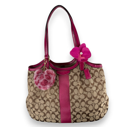 COACH SIGNATURE DEVIN STRIPE BAG