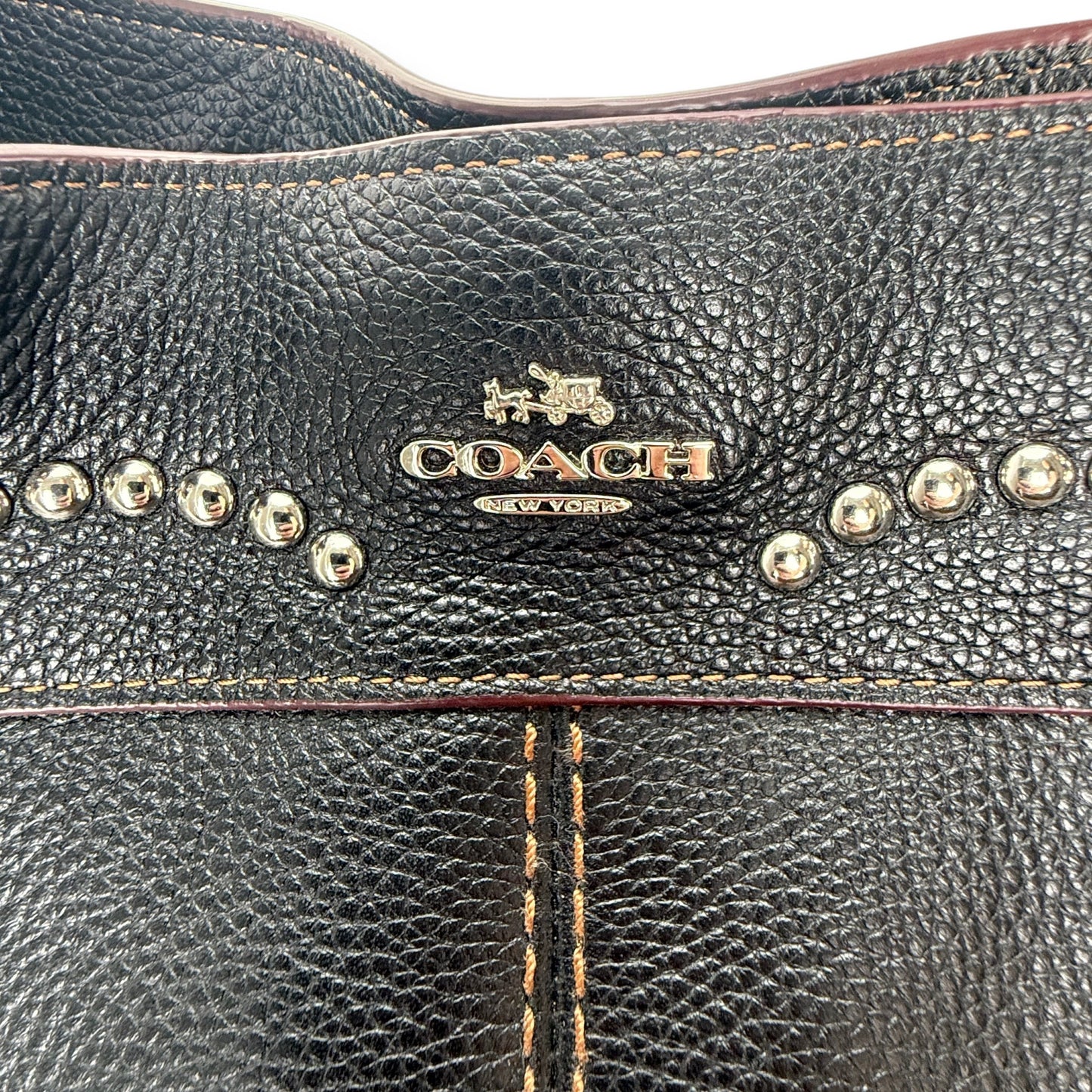 COACH STUDDED LEATHER LEXI BAG
