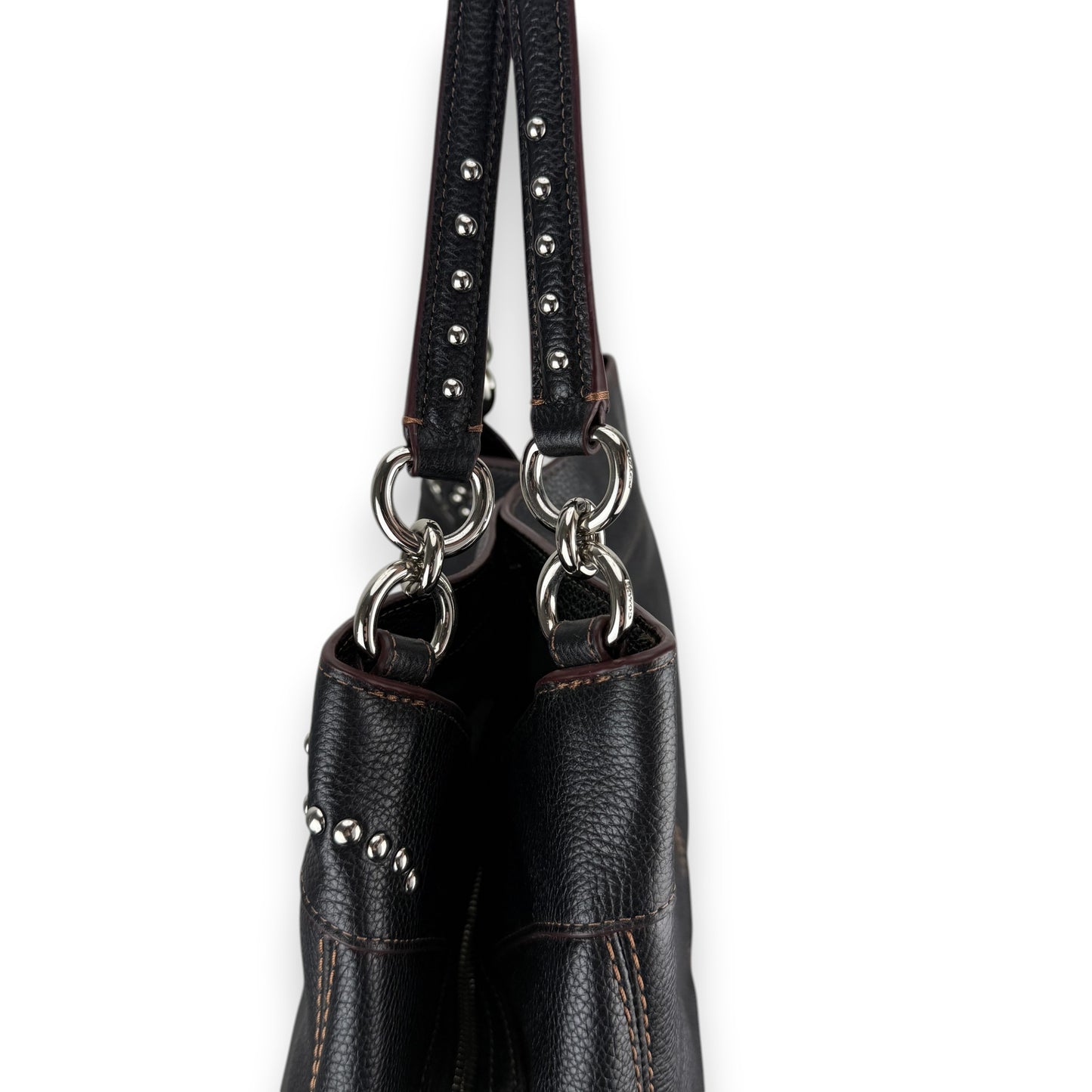 COACH STUDDED LEATHER LEXI BAG