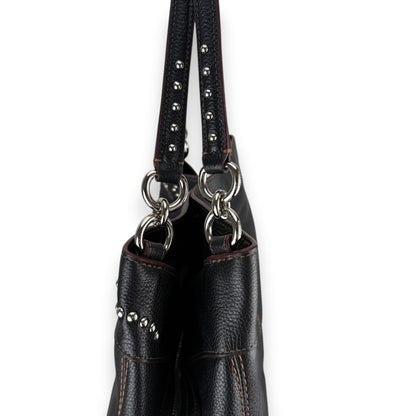COACH STUDDED LEATHER LEXI BAG