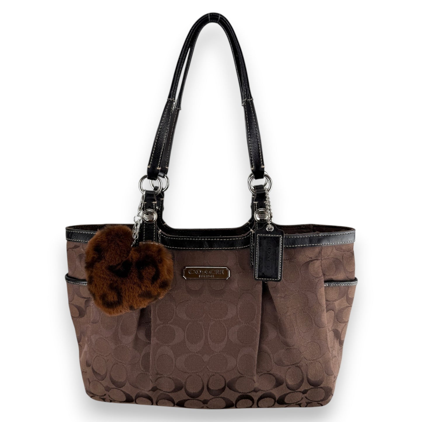 COACH GALLERY TOTE BAG BROWN