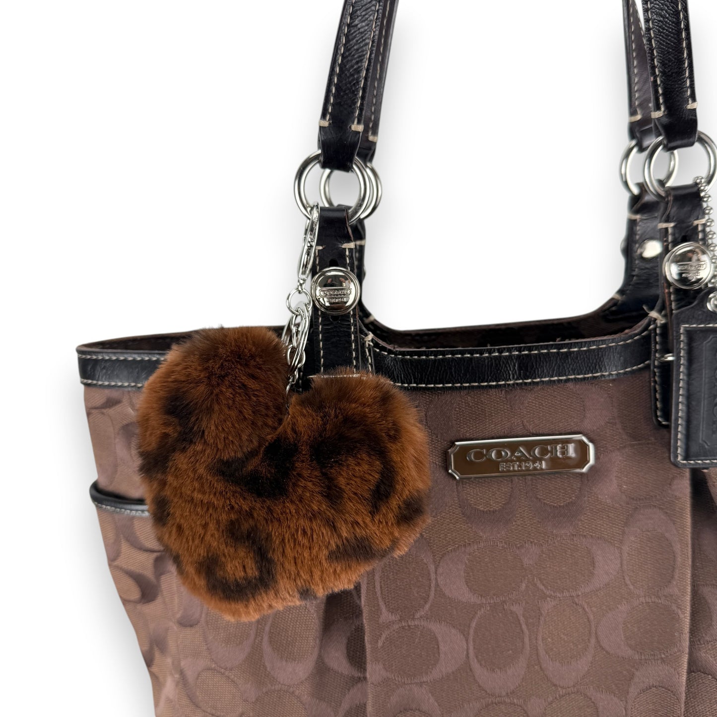COACH GALLERY TOTE BAG BROWN