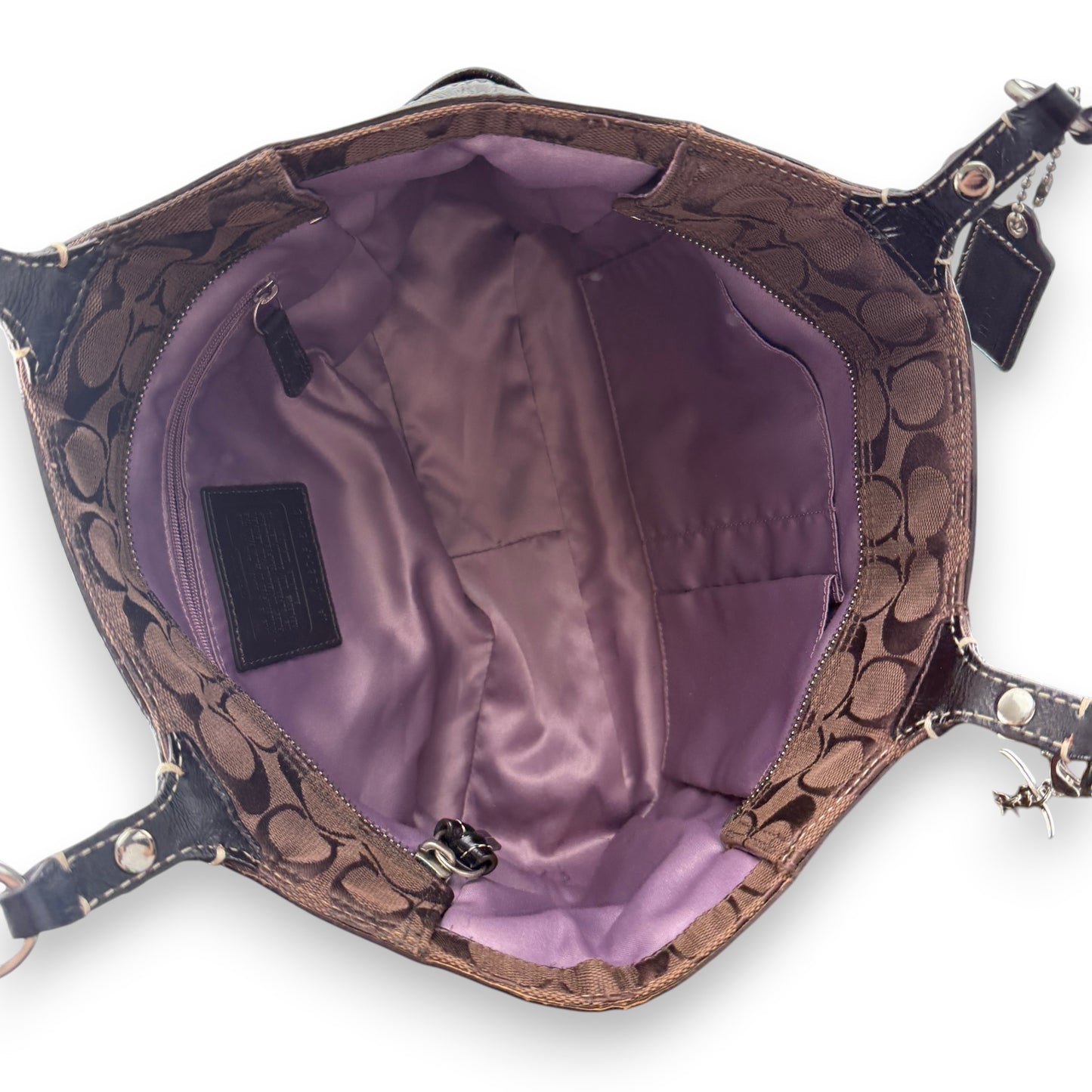 COACH GALLERY TOTE BAG BROWN