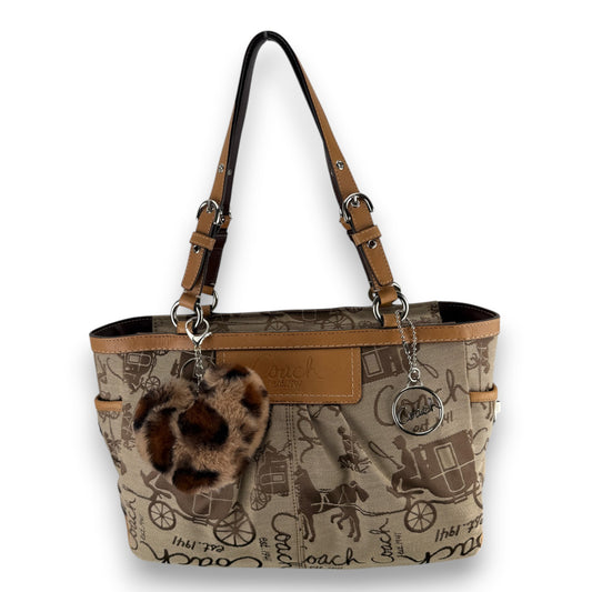 COACH HORSE CARRIAGE GALLERY TOTE BAG