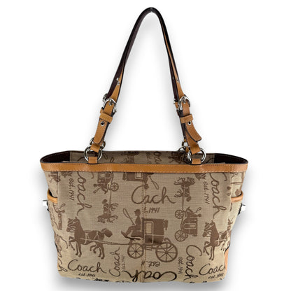 COACH HORSE CARRIAGE GALLERY TOTE BAG