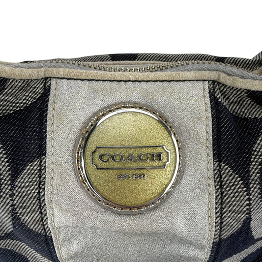 COACH SIGNATURE STRIPE DEMI CROSSBODY BAG