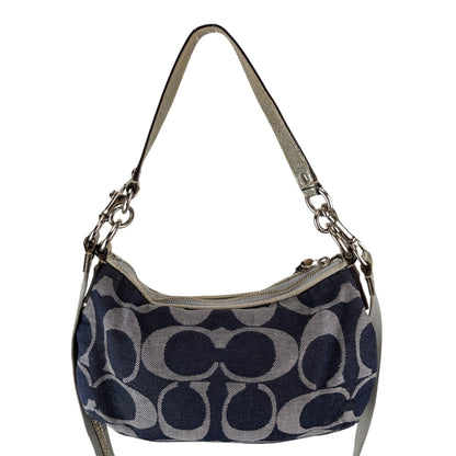 COACH SIGNATURE STRIPE DEMI CROSSBODY BAG