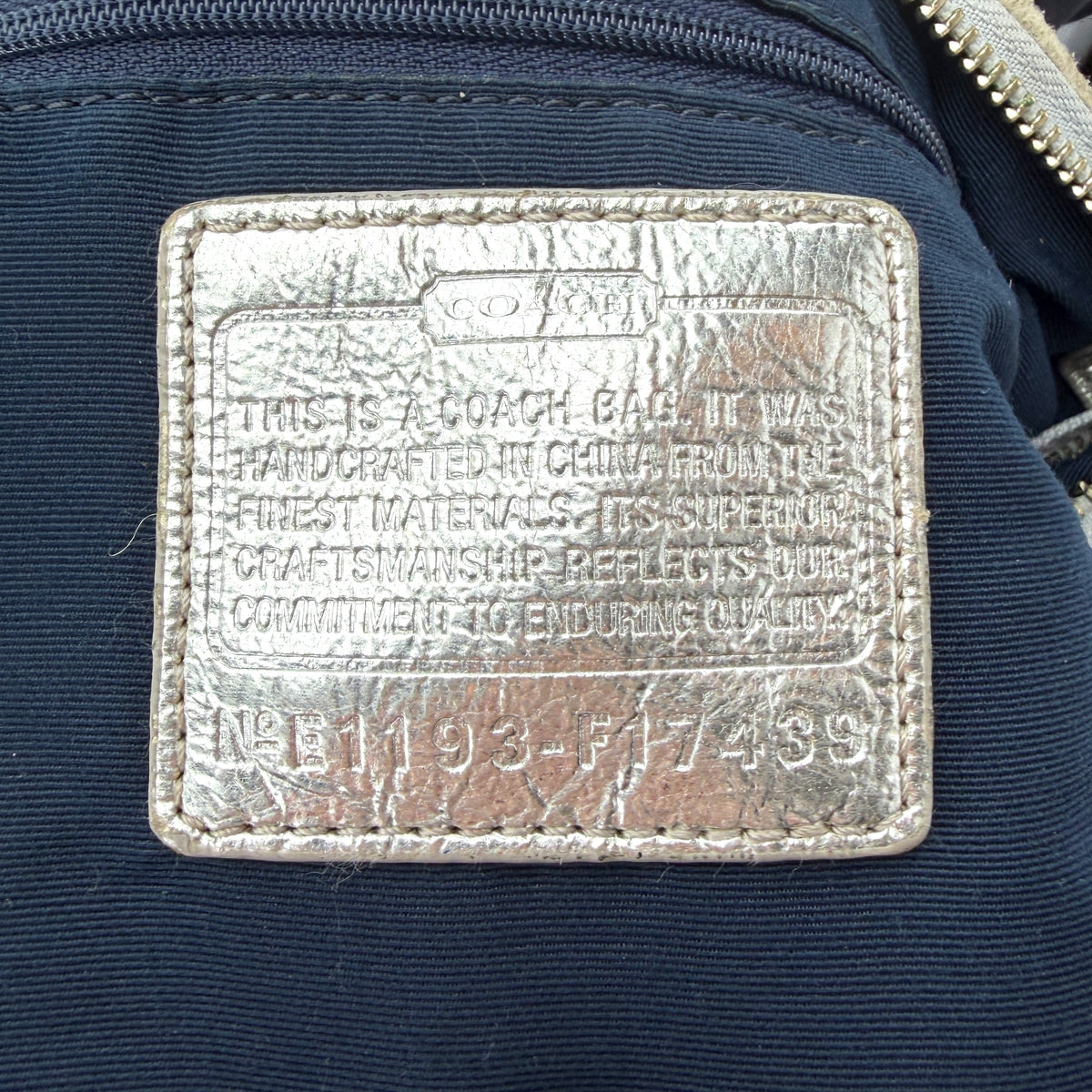 COACH SIGNATURE STRIPE DEMI CROSSBODY BAG