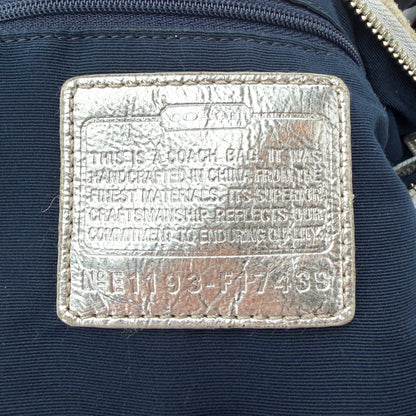 COACH SIGNATURE STRIPE DEMI CROSSBODY BAG