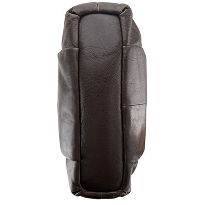 COACH BROWN LEATHER SHOULDER BAG