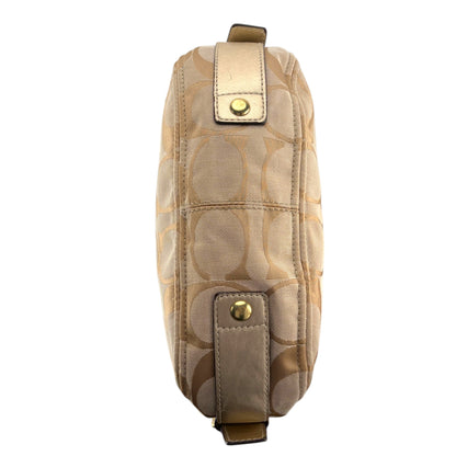 COACH SIGNATURE ZOE GOLD SHOULDER BAG