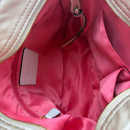 COACH SIGNATURE ZOE GOLD SHOULDER BAG
