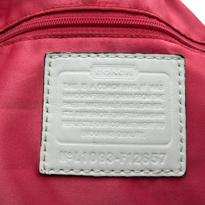 COACH SIGNATURE ZOE GOLD SHOULDER BAG