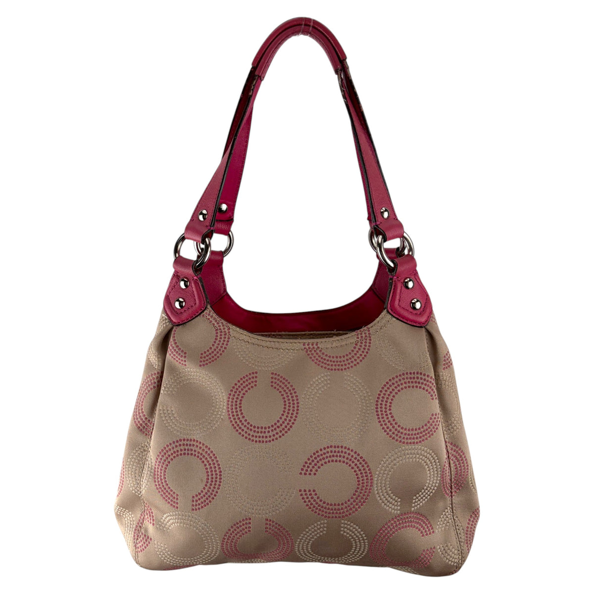 COACH SIGNATURE JACQUARD STRIPE BAG (LARGE) 
