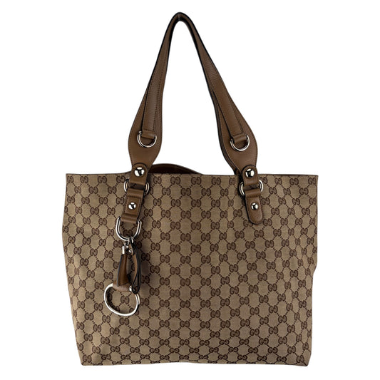 GUCCI GG CANVAS ICON BIT TOTE BAG