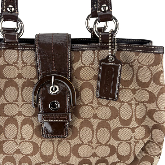 COACH SIGNATURE SOHO BROWN TOTE BAG