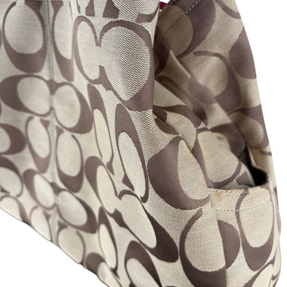 COACH SIGNATURE PLEATED GABBY SHOPPER BAG