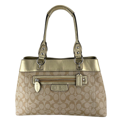 COACH SIGNATURE JACQUARD STRIPE BAG 