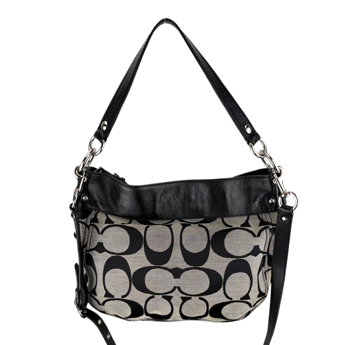 COACH SIGNATURE JACQUARD STRIPE BAG 