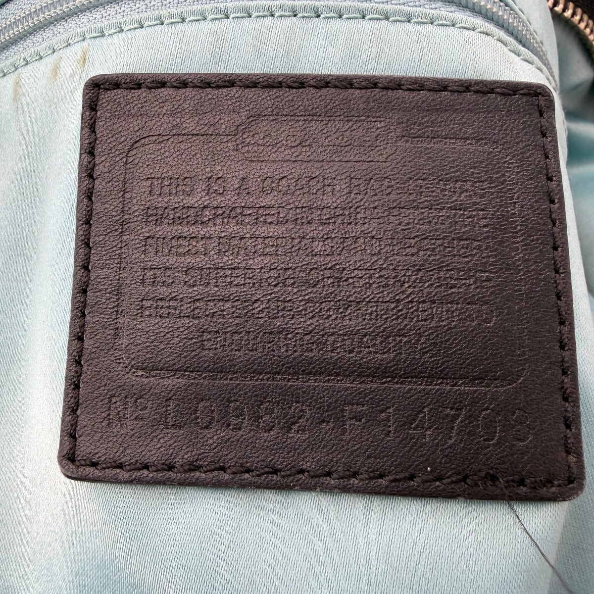 COACH SIGNATURE JACQUARD STRIPE BAG 