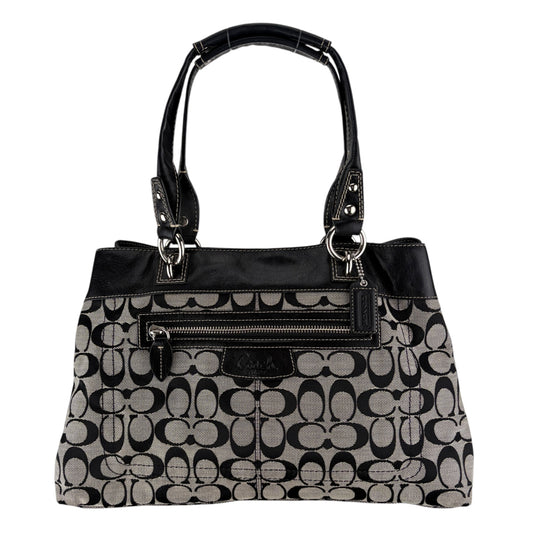 COACH SIGNATURE PENELOPE GREY SHOPPER BAG