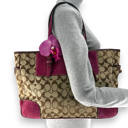 COACH SOHO PLEATED SIGNATURE TOTE 