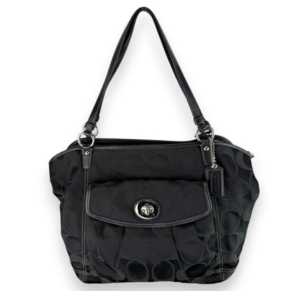 COACH SIGNATURE JACQUARD STRIPE BAG (LARGE) 