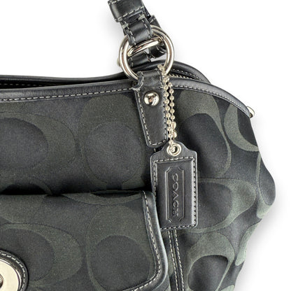 COACH SIGNATURE JACQUARD STRIPE BAG (LARGE) 