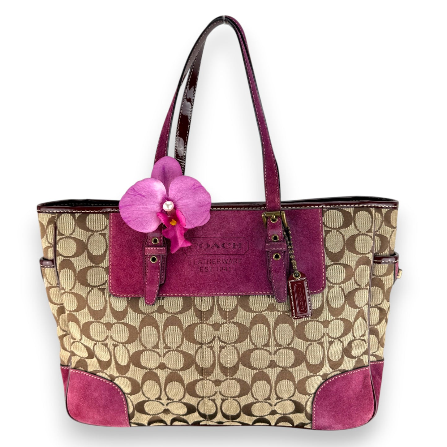 COACH SOHO PLEATED SIGNATURE TOTE 