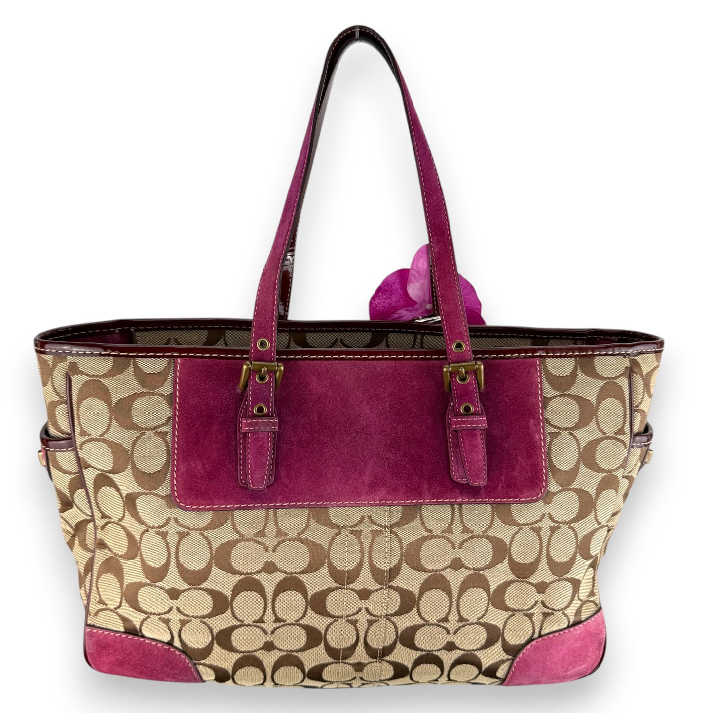 COACH SOHO PLEATED SIGNATURE TOTE 