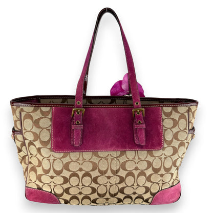 COACH SOHO PLEATED SIGNATURE TOTE 