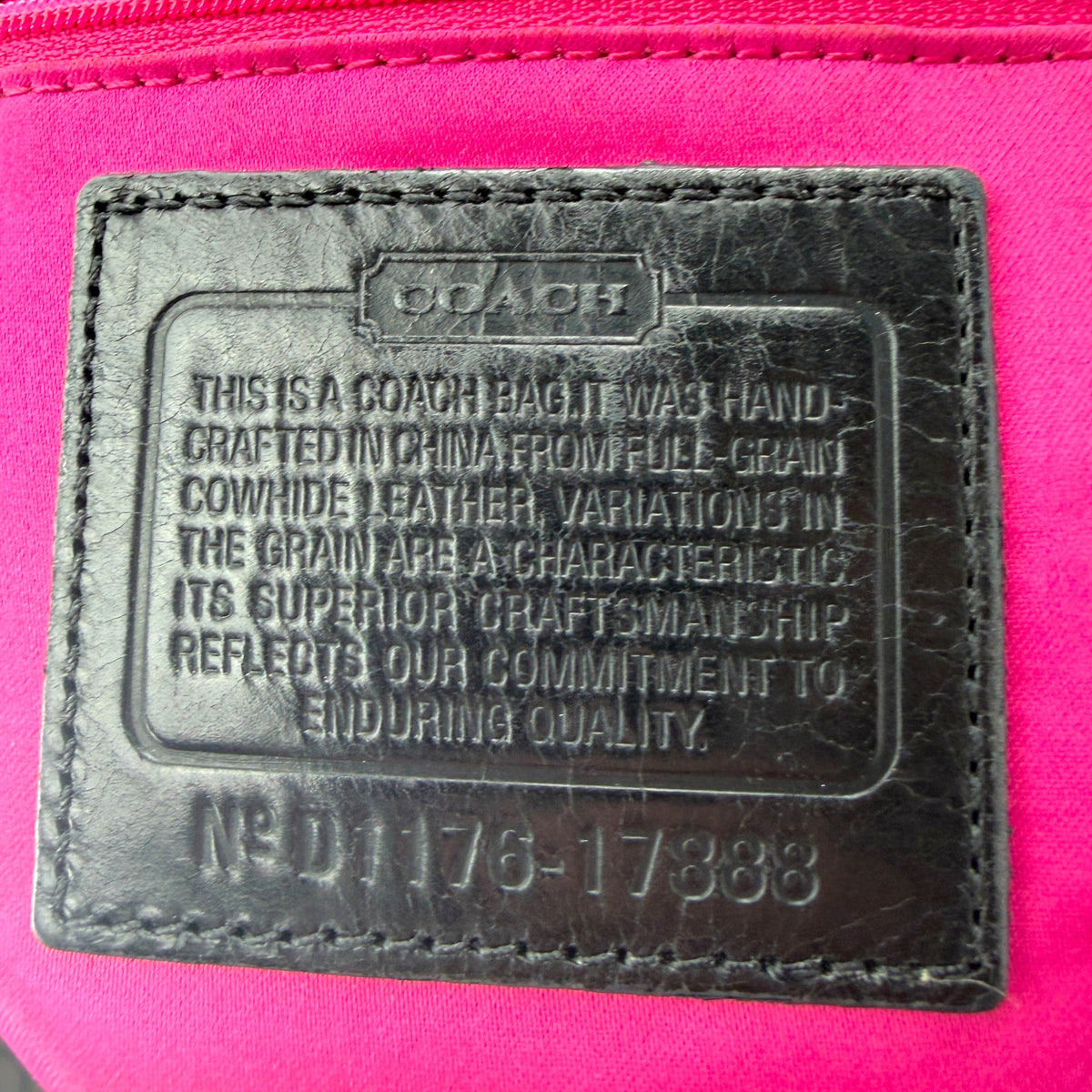 COACH POPPY PUSHLOCK SATCHEL BAG