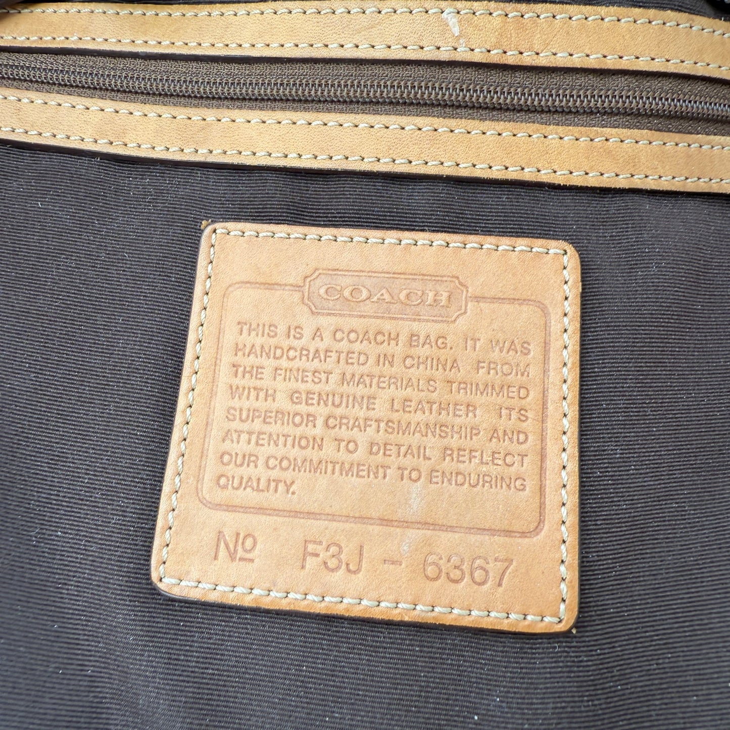 COACH SIGNATURE JACQUARD STRIPE BAG (LARGE) 