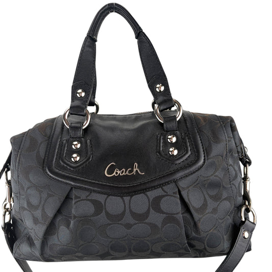 COACH ASHLEY SATIN ZIP BAG