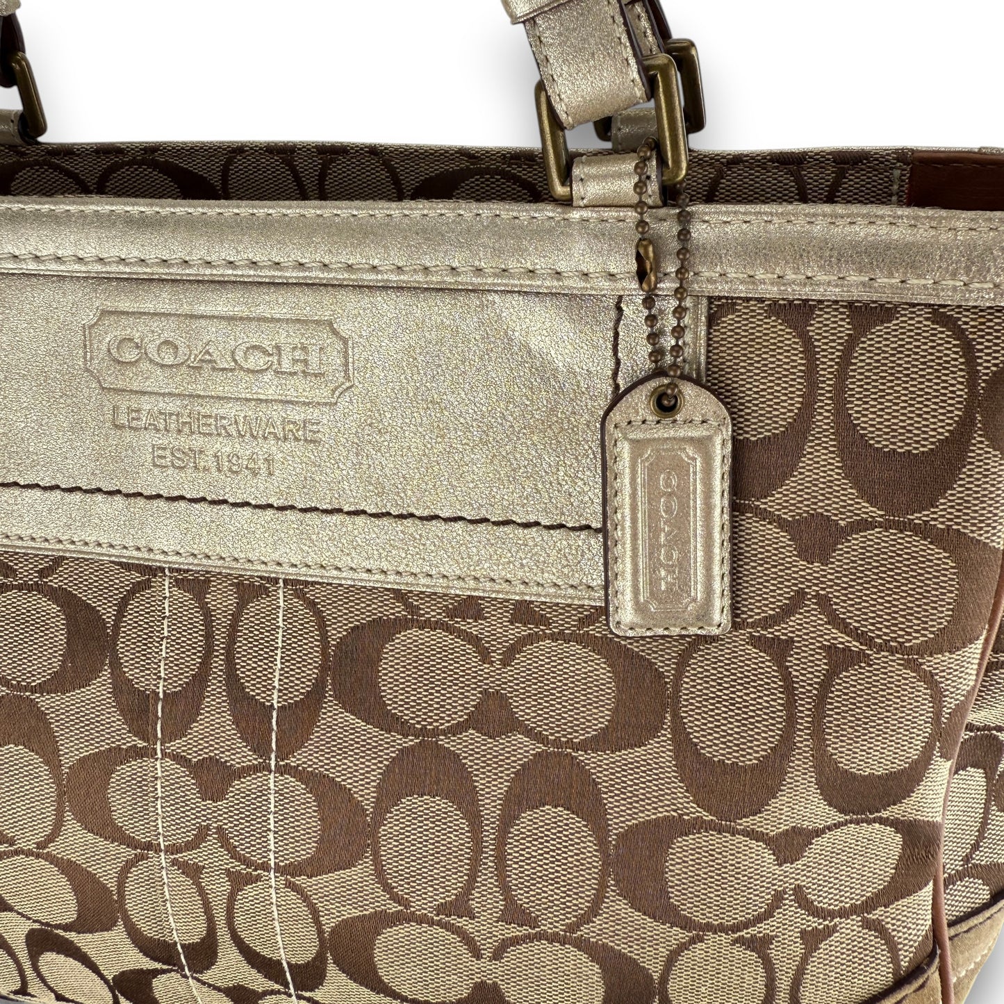 COACH SOHO PLEATED SIGNATURE TOTE 