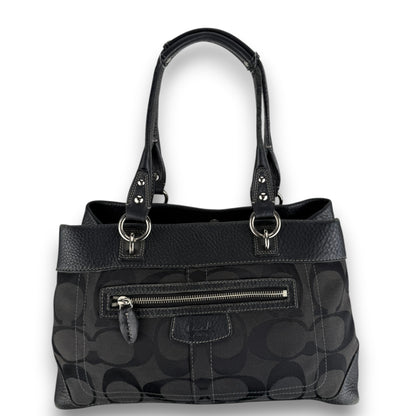 COACH SIGNATURE PENELOPE BLACK SHOULDER BAG