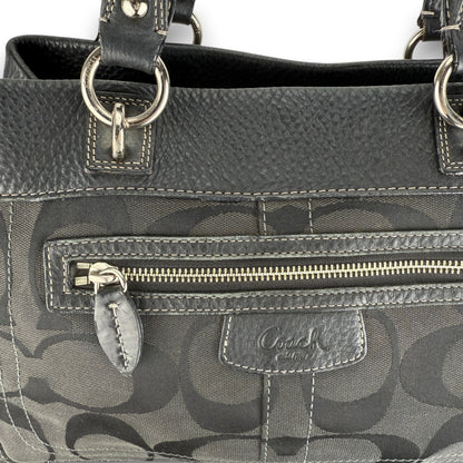 COACH SIGNATURE PENELOPE BLACK SHOULDER BAG