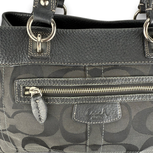COACH SIGNATURE JACQUARD STRIPE BAG (LARGE) 