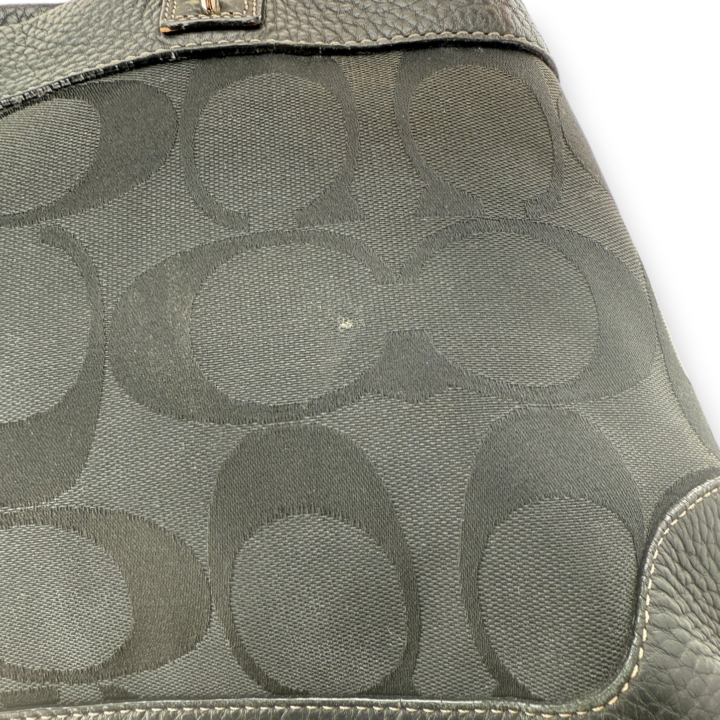 COACH SIGNATURE PENELOPE BLACK SHOULDER BAG