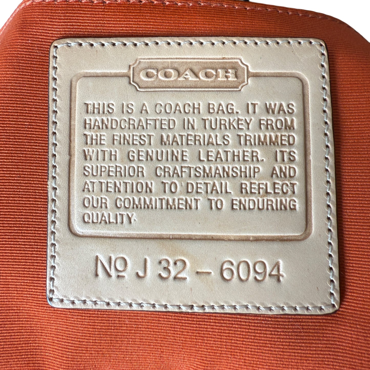 COACH SIGNATURE JACQUARD STRIPE BAG (LARGE) 