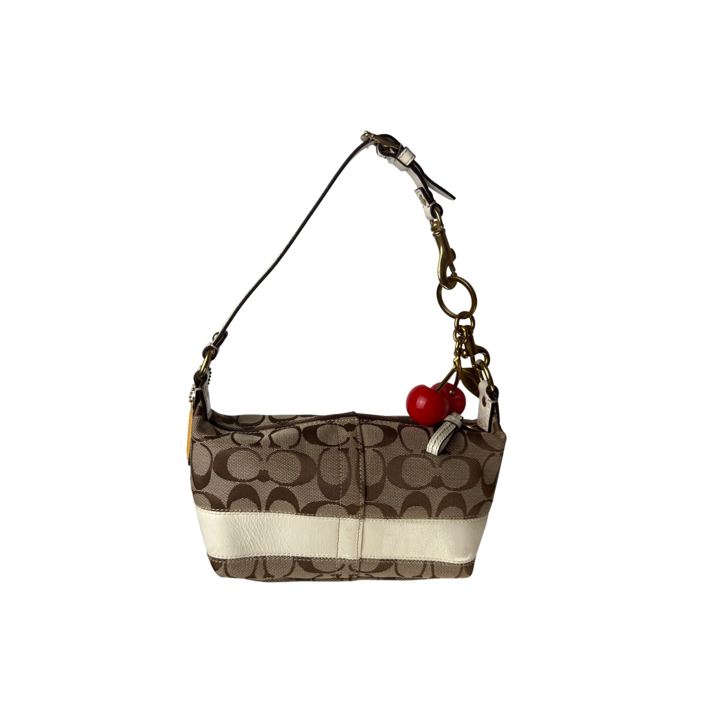 COACH SIGNATURE STRIPE MINI HOBO BAG