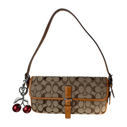 COACH SIGNATURE EAST WEST SHOULDER BAG