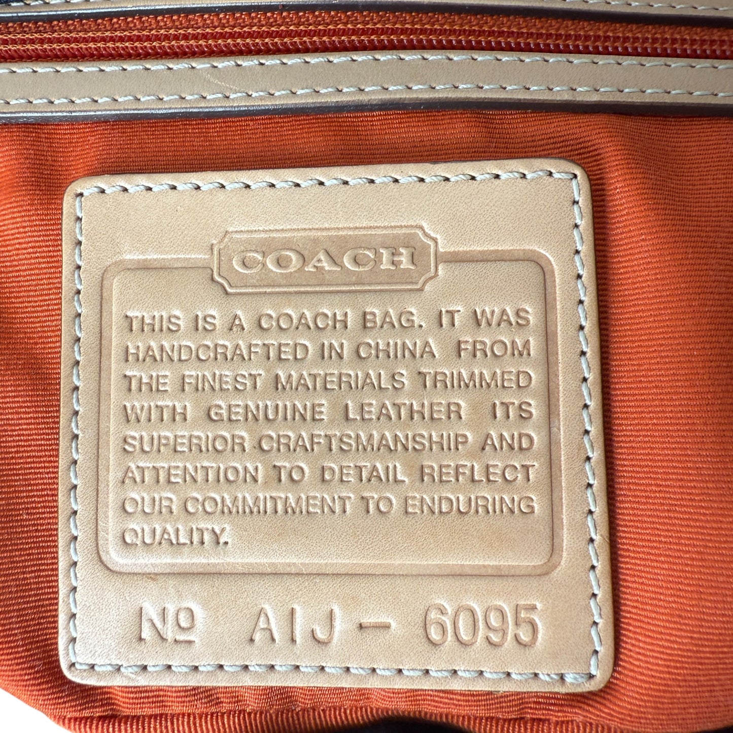 COACH SIGNATURE EAST WEST SHOULDER BAG
