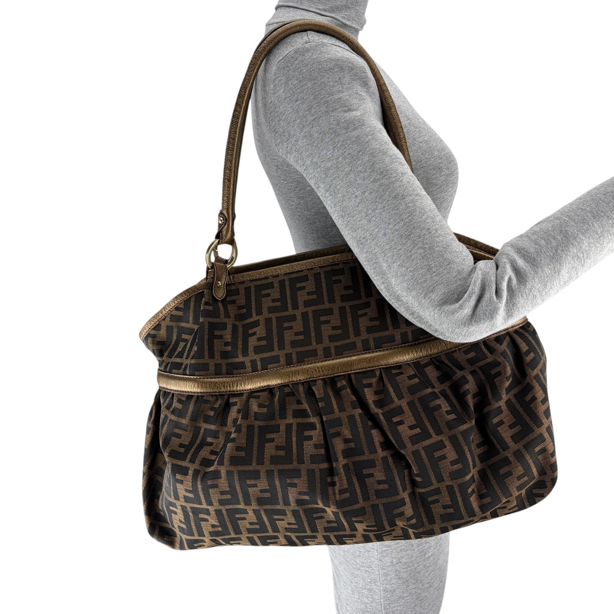 FENDI ZUCCA LARGE CHEF TOTE BAG