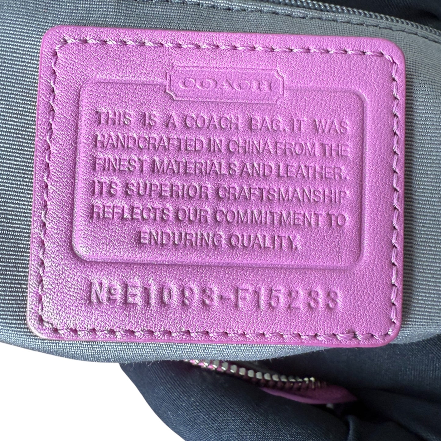 COACH SIGNATURE PINK 2WAY BAG